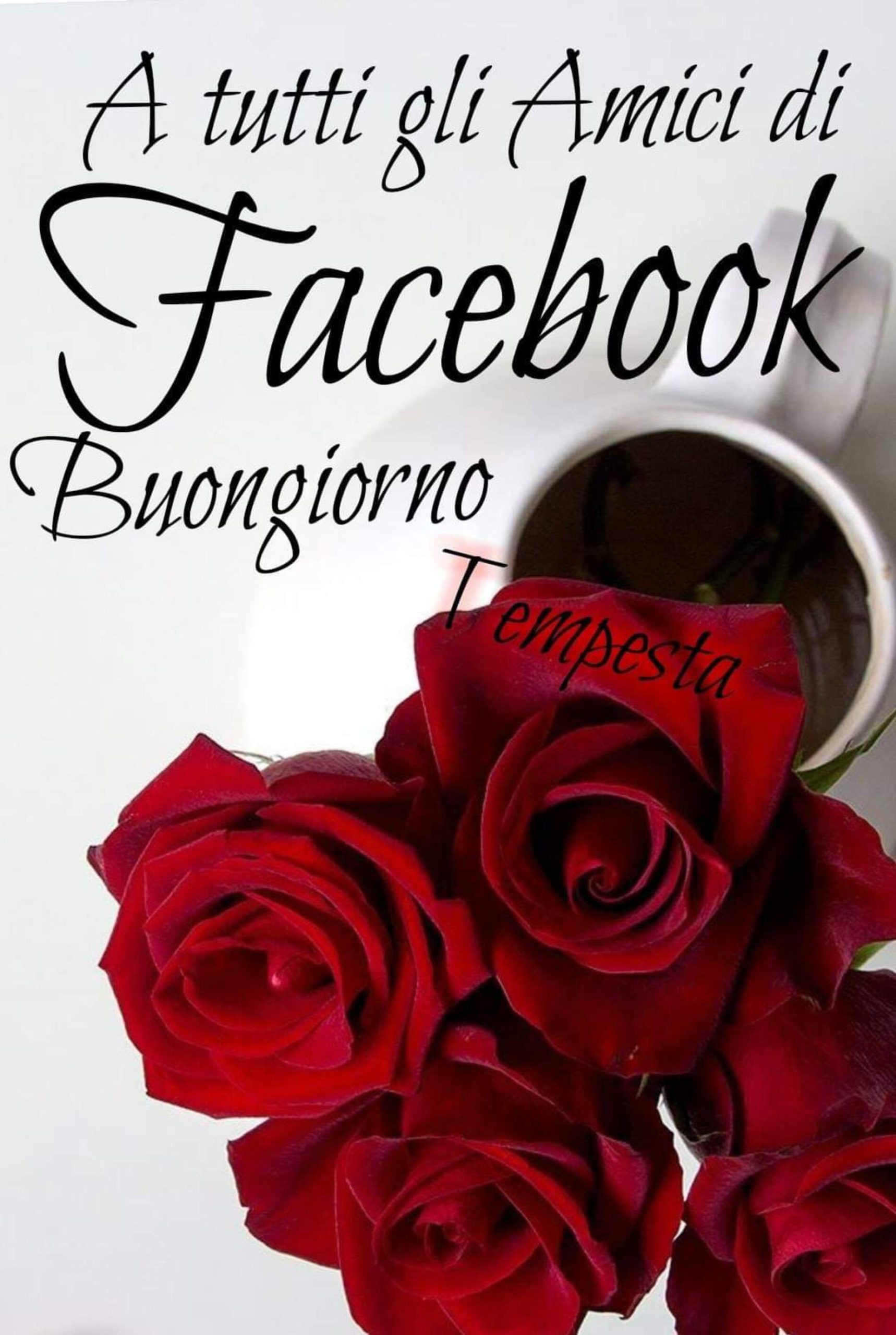 A tutti gli amici di Facebook buongiorno