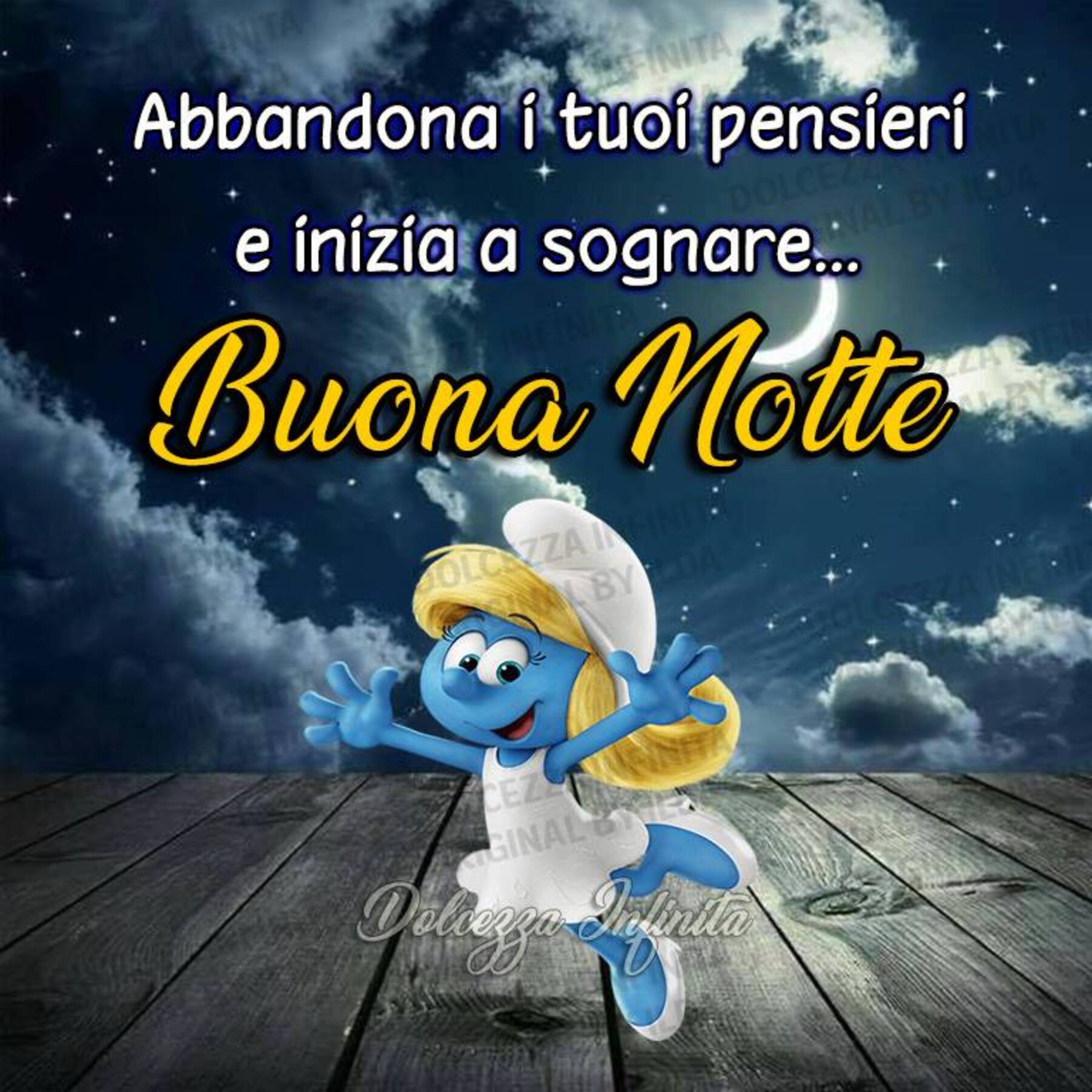 Abbandona tutti i pensieri e inizia a sognare buona notte