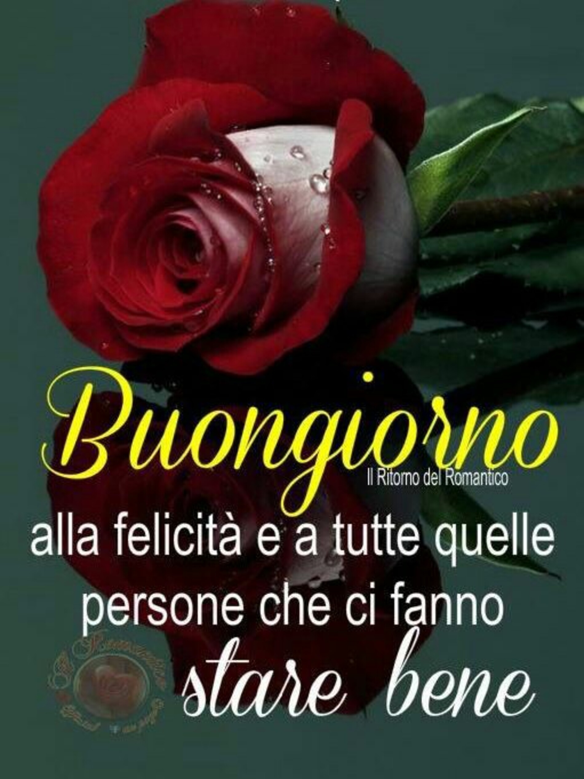 Buongiorno alla felicità e a tutte quelle persone che ci fanno stare bene