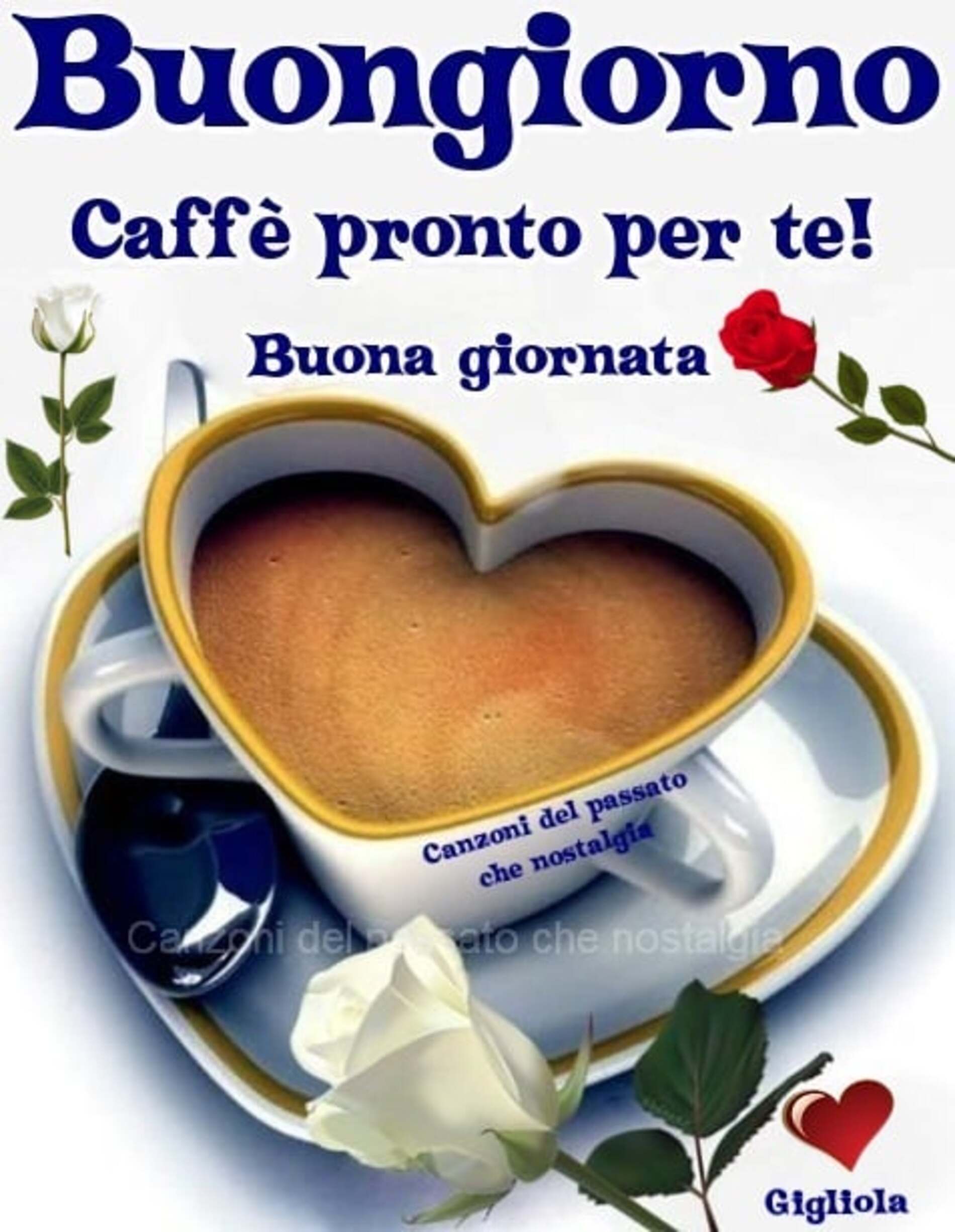 Buongiorno caffè pronto per te buona giornata