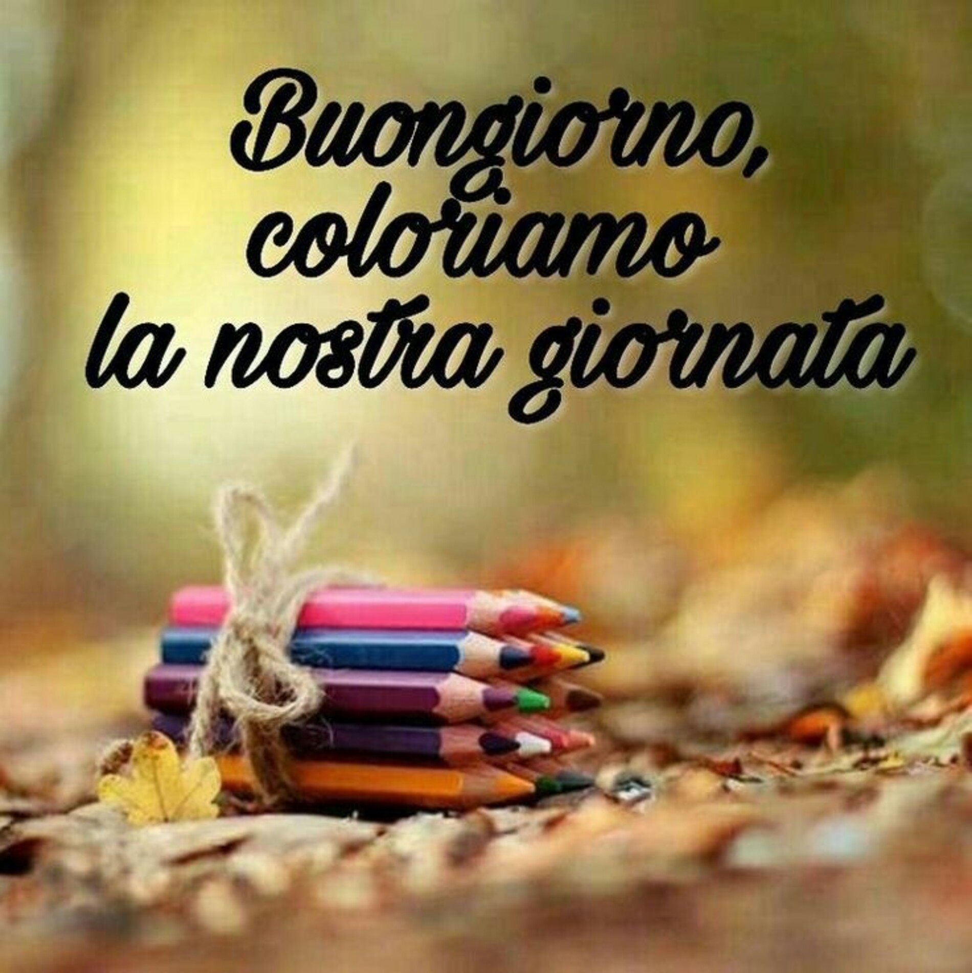 Buongiorno coloriamo la nostra giornata