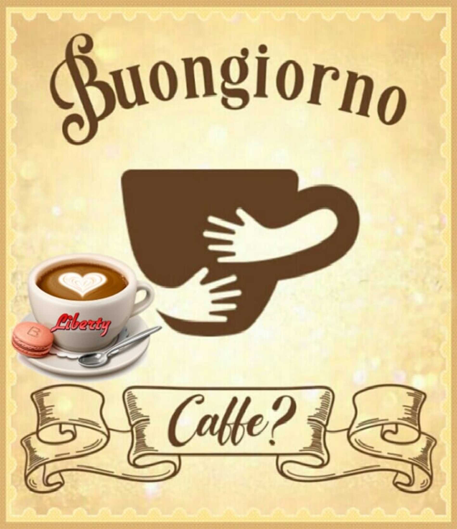 Buongiorno con abbraccio