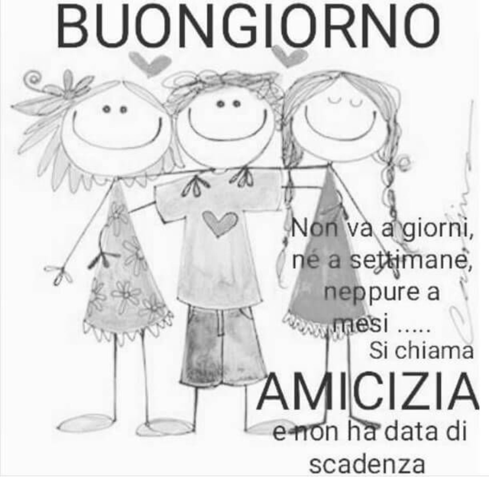 Buongiorno con frasi sull’amicizia