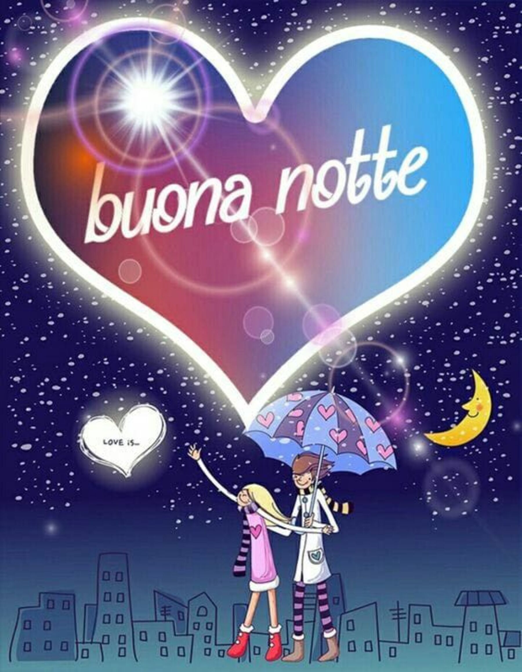 Buona notte coppia di innamorati