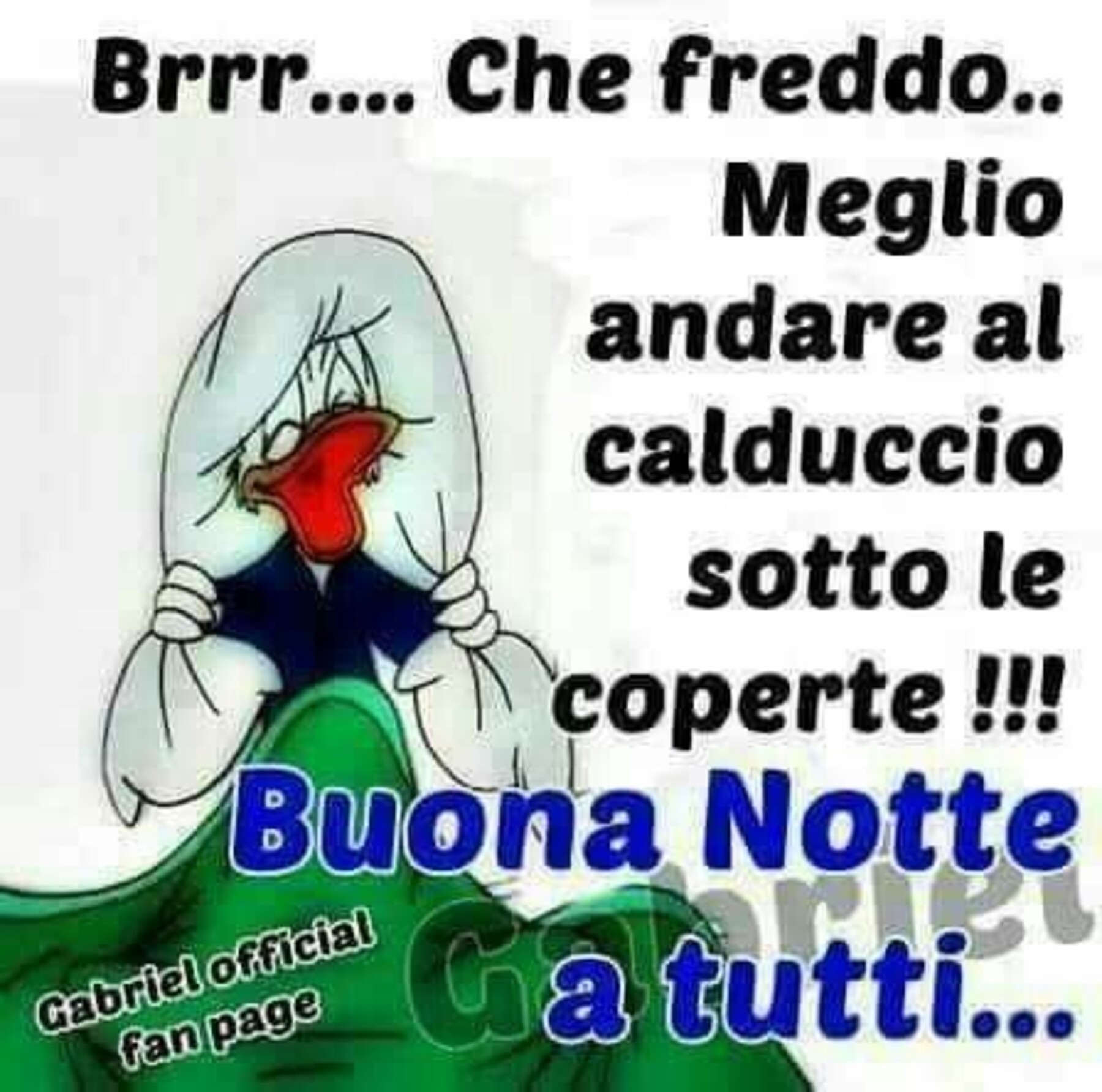 Che freddo buonanotte