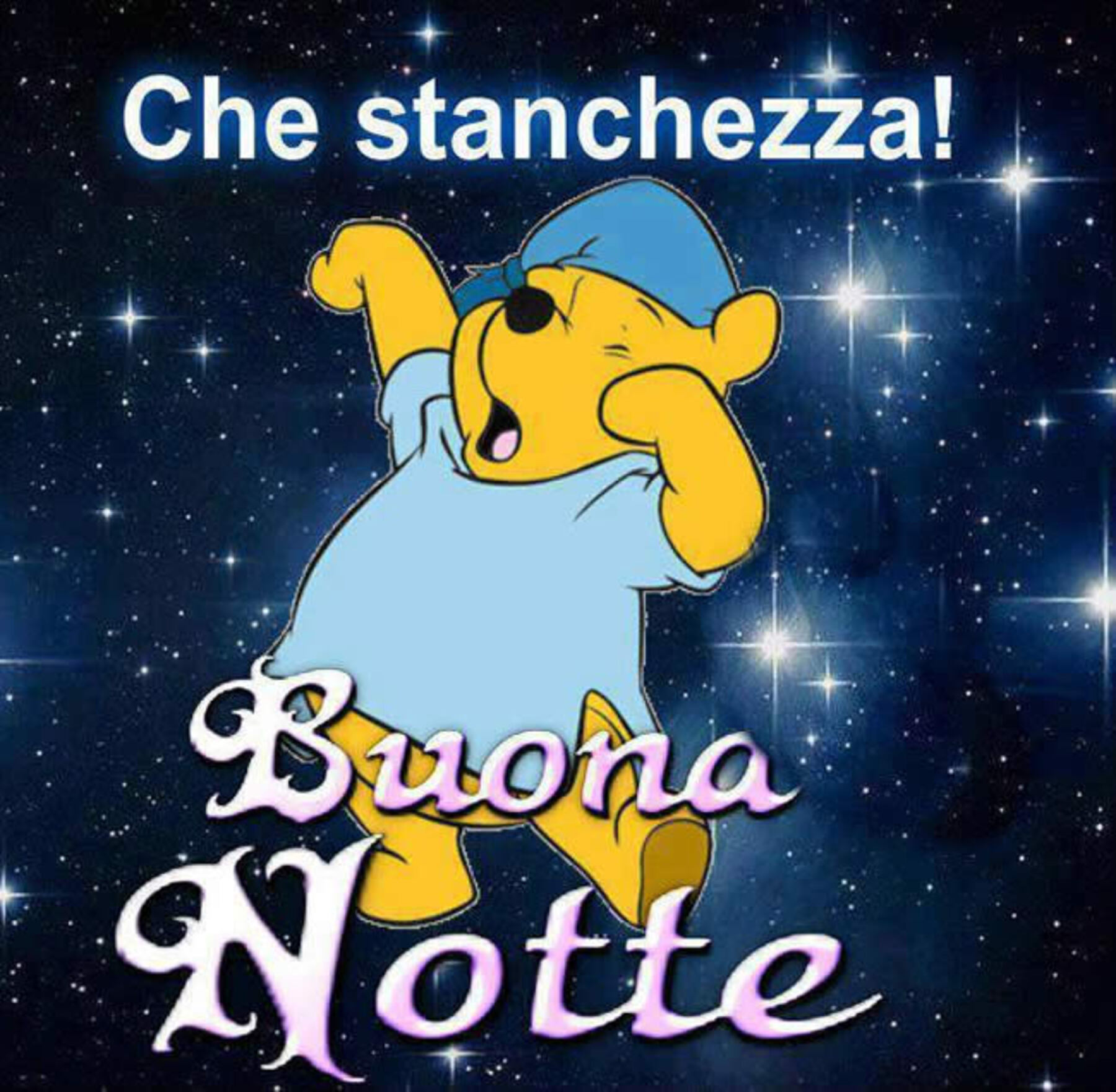 Che stanchezza buona notte