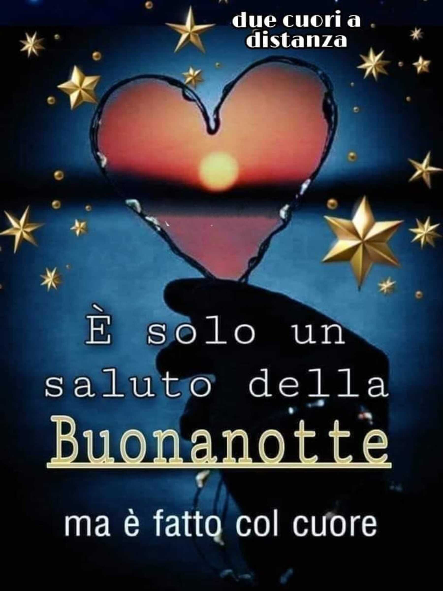 È solo un saluto della buonanotte ma è fatto col cuore