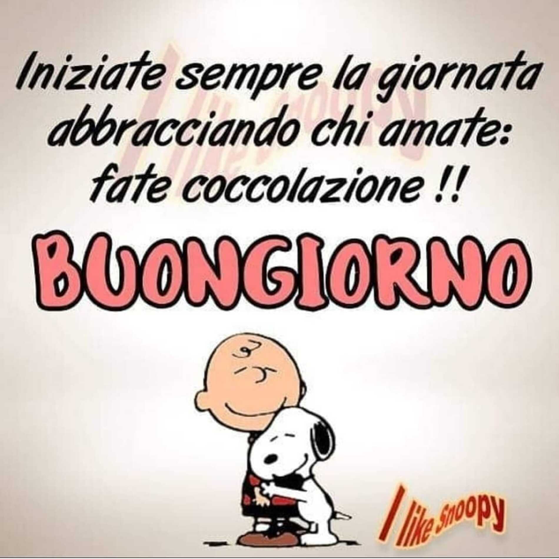 Immagini buongiorno e buona giornata con Snoopy (3)