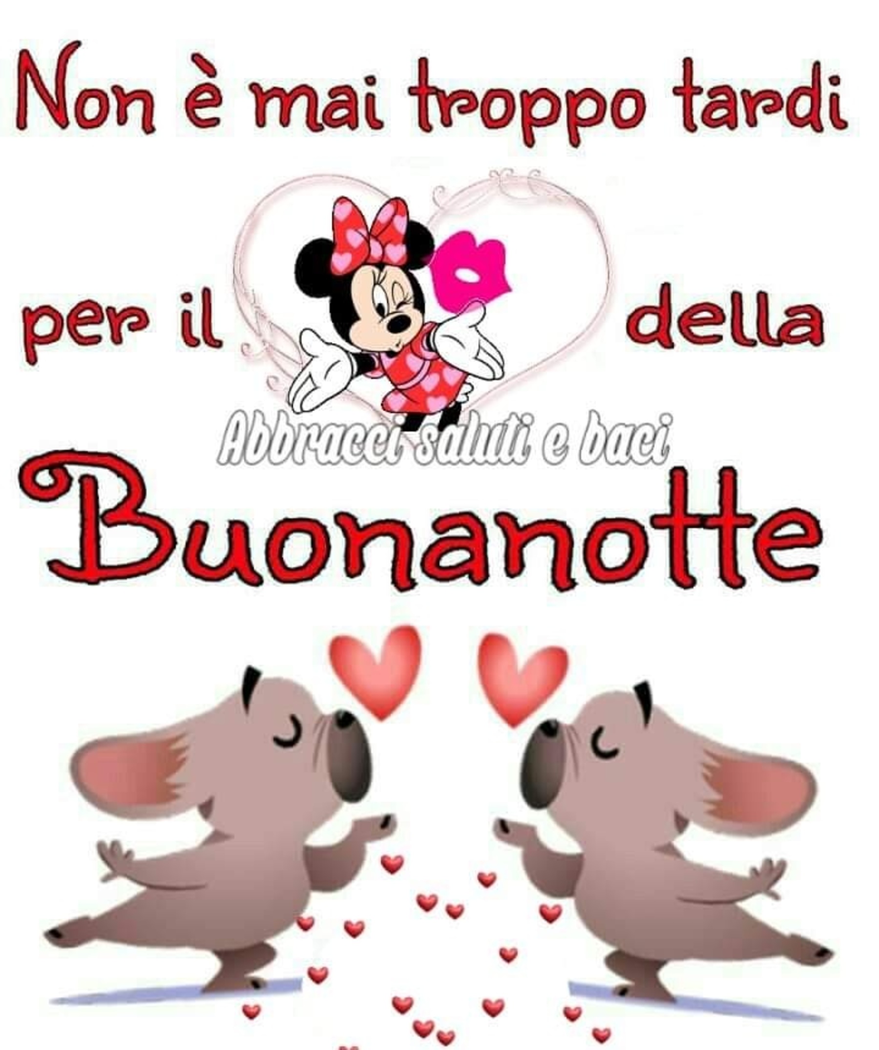 Non è mai troppo tardi per il bacio della buonanotte