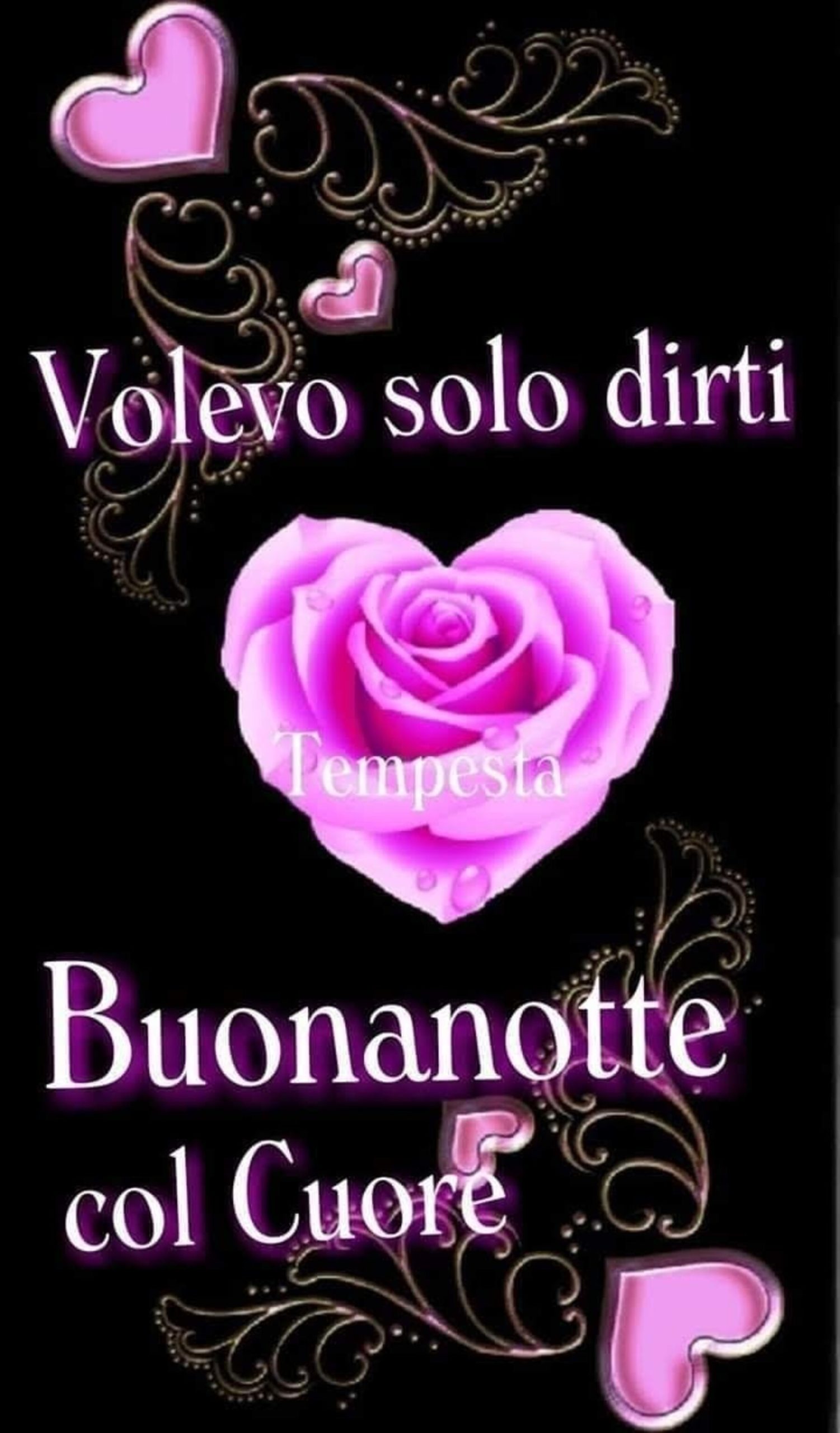 Volevo solo dirti buonanotte col cuore