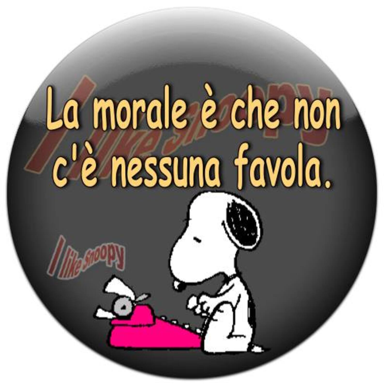 La morale è che non c’ è nessuna favola Snoopy