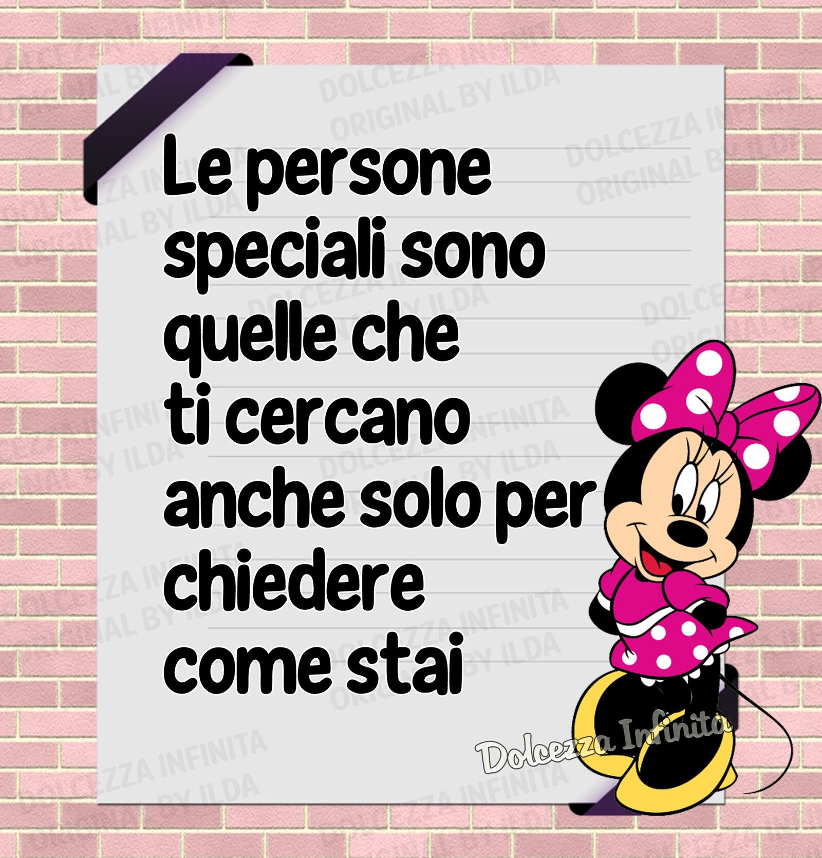 Le persone speciali sono quelle che ti cercano anche solo per chiedere come stai