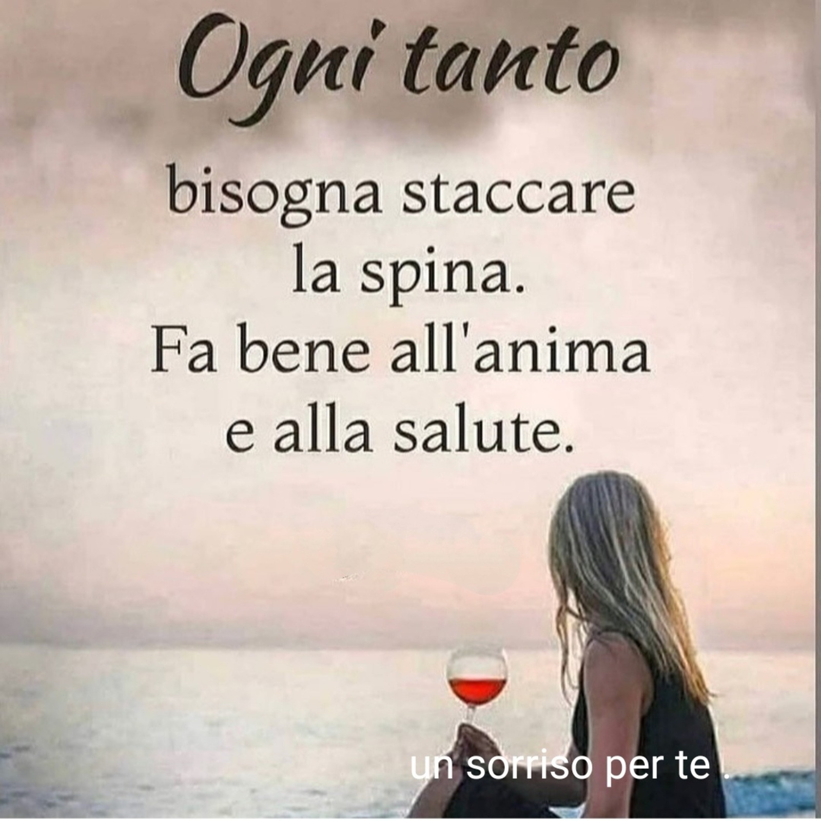 Ogni tanto bisogna staccare la spina fa bene all’ anima e alla salute