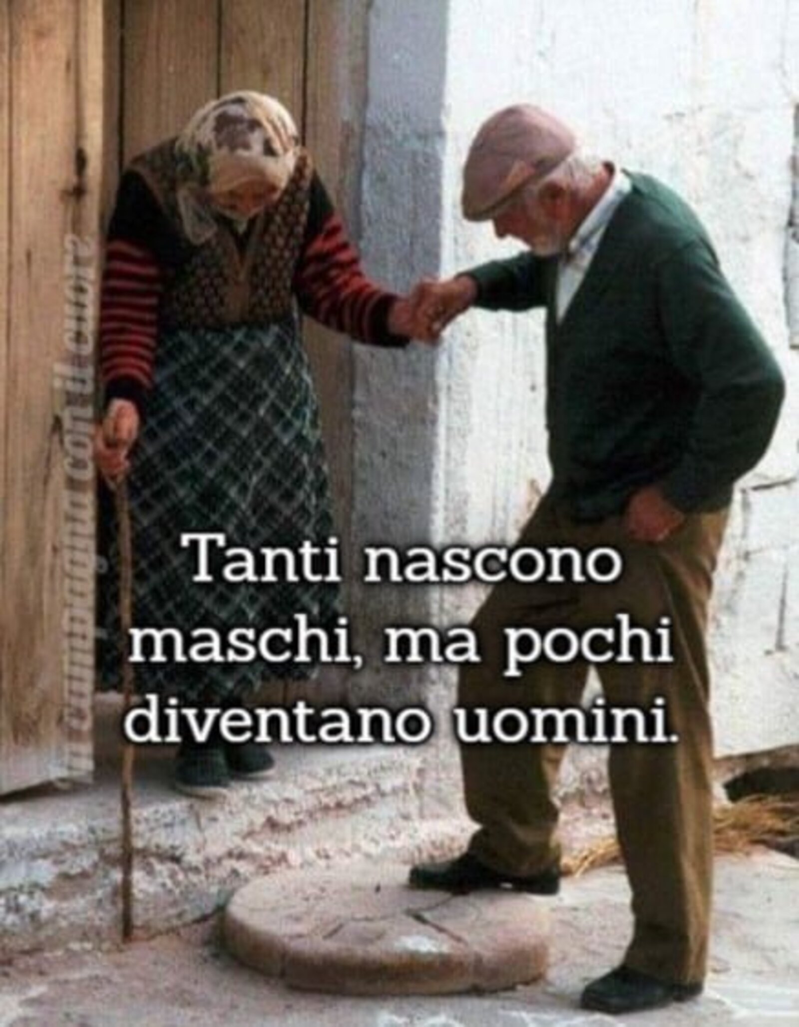 Tanti nascono maschi ma pochi diventano uomini