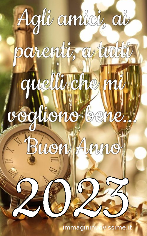 Agli amici e ai parenti buon anno 2023