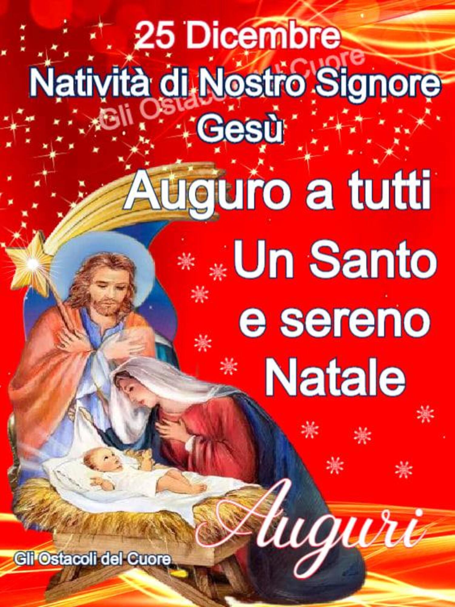 Nativitá di Nostro Signore Gesú 25 Dicembre