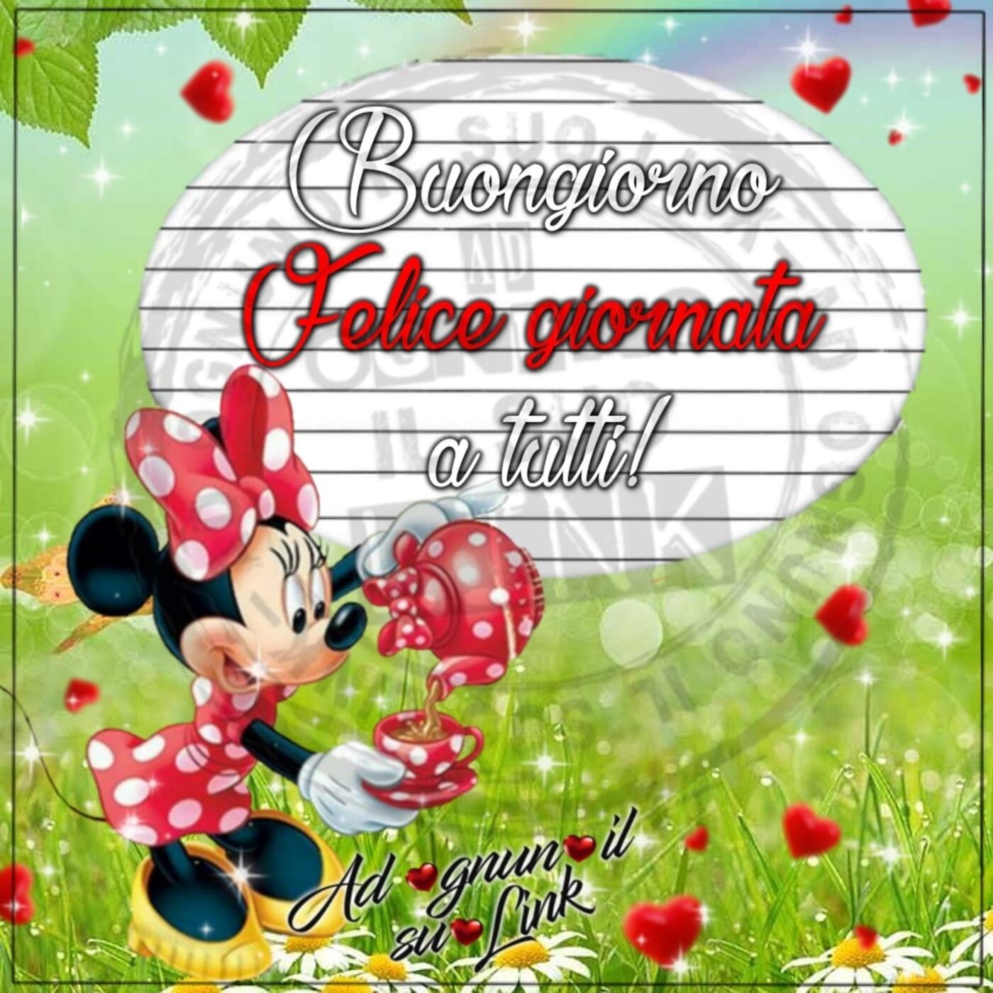 Buongiorno felice giornata a tutti