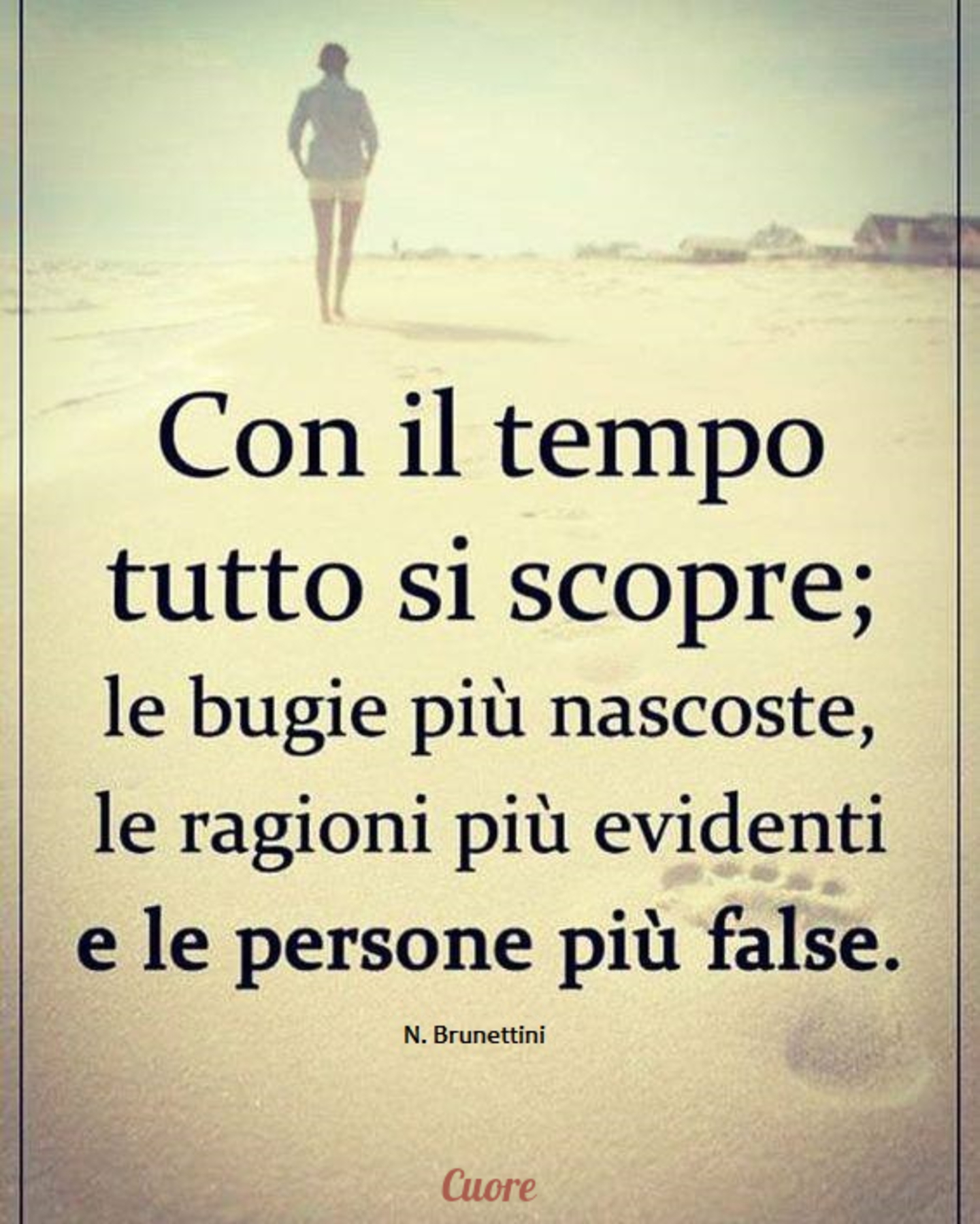 Con il tempo tutto si scopre le bugie più nascoste le ragioni più evidenti